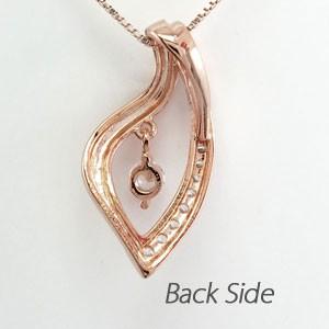 ネックレス ダイヤモンド ゴールド 18k ペンダント 揺れる ブラ スイング 18金 k18PG 誕生日 プレゼント 父の日の画像