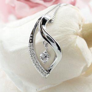 ダイヤモンド ネックレス レディース ゴールド 18k ペンダント 揺れる k18 誕生日 プレゼント 父の日の画像