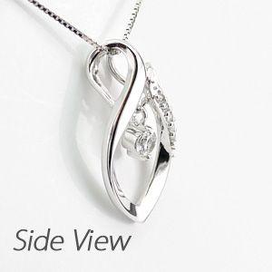 ダイヤモンド ネックレス レディース プラチナ 900 ペンダント 揺れる マーキス 0.15ct 誕生日 プレゼント 父の日の画像