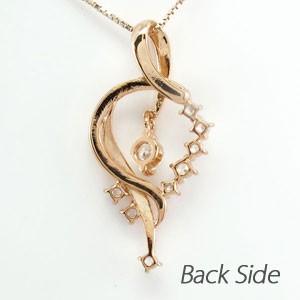 ネックレス ダイヤモンド ゴールド 18k ペンダント 揺れる ブラ 18金 k18 誕生日 プレゼント 父の日の画像