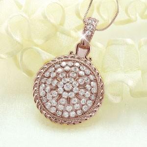 ダイヤモンド ネックレス レディース ゴールド 18k ペンダント アンティーク ミル 縄 なわ サークル 誕生日 プレゼント 母の日 爆買 |  | 01