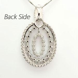 ダイヤモンド ネックレス レディース プラチナ 900 ペンダント アンティーク ミル オーバル 誕生日 プレゼント 母の日 爆買 |  | 03