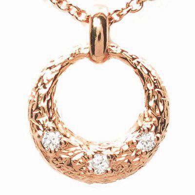 ネックレス レディース ダイヤモンド ゴールド 18k ペンダント ムーン 月型 k18 PG 誕生日 プレゼント ギフト 父の日の画像
