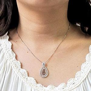 ダイヤモンド ネックレス レディース ゴールド 10k ペンダント アンティーク ミル 10金 誕生日 プレゼント 父の日の画像