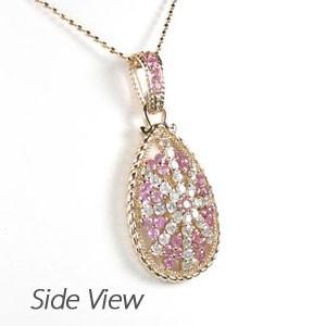 ダイヤモンド ネックレス レディース ゴールド 18k ピンクサファイア ペンダント アンティーク ミル 18金 誕生日 プレゼント 母の日 爆買 |  | 03