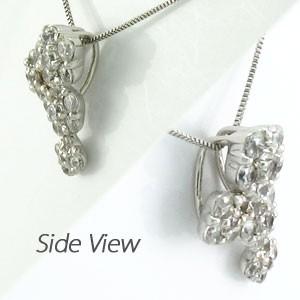 ダイヤモンド ネックレス レディース ゴールド 18k ペンダント フラワー 花 18金 k18 誕生日 プレゼント 父の日の画像