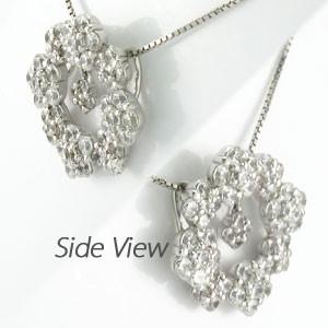 ダイヤモンド ネックレス レディース プラチナ 900 ペンダント フラワー 花 ブラ 揺れる サークル 誕生日 プレゼント 母の日 |  | 02