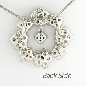 ダイヤモンド ネックレス レディース プラチナ 900 ペンダント フラワー 花 ブラ 揺れる サークル 誕生日 プレゼント 母の日 |  | 03