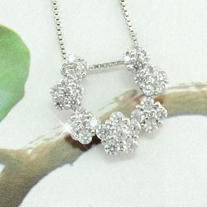 馬蹄 ネックレス レディース ダイヤモンド ホースシュー プラチナ 900 ペンダント フラワー 誕生日 プレゼント バレンタイン |  | 01