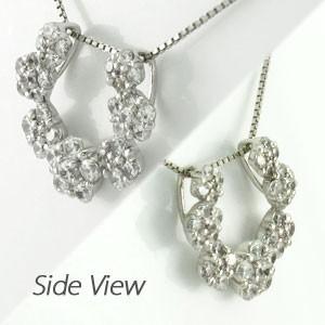 馬蹄 ネックレス レディース ダイヤモンド ホースシュー プラチナ 900 ペンダント フラワー 誕生日 プレゼント バレンタイン |  | 02