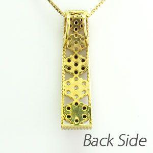 ブラックダイヤモンド ネックレス ゴールド 18k ペンダント フラワー 花 ミル 18金 誕生日 プレゼント 父の日の画像