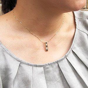 ブラックダイヤモンド ネックレス ゴールド 18k ペンダント フラワー 花 ミル 18金 誕生日 プレゼント 父の日の画像