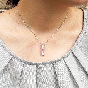 ダイヤモンド ネックレス レディース ゴールド 18k ピンクサファイア ペンダント フラワー 花 ミル 18金 誕生日 プレゼント 父の日の画像