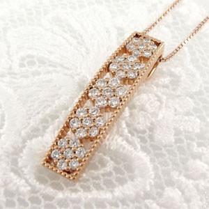 ネックレス ダイヤモンド ゴールド 18k ペンダント フラワー 花 ミル アンティーク 18金 誕生日 プレゼント 父の日 |  | 01