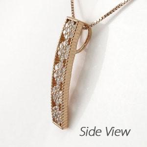 ネックレス ダイヤモンド ゴールド 18k ペンダント フラワー 花 ミル アンティーク 18金 誕生日 プレゼント 父の日 |  | 02