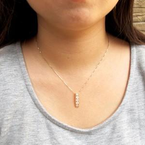 ネックレス ダイヤモンド ゴールド 18k ピンクサファイア ペンダント フラワー 花 ミル 18金 誕生日 プレゼント 父の日の画像