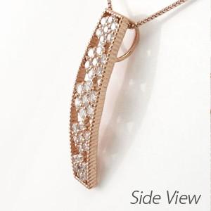 ネックレス ダイヤモンド ゴールド 18k ペンダント フラワー 花 ミル アンティーク 18金 誕生日 プレゼント 母の日 |  | 02