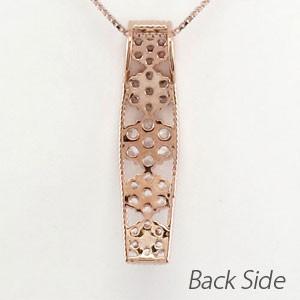 ネックレス ダイヤモンド ゴールド 18k ペンダント フラワー 花 ミル アンティーク 18金 誕生日 プレゼント 母の日 |  | 03