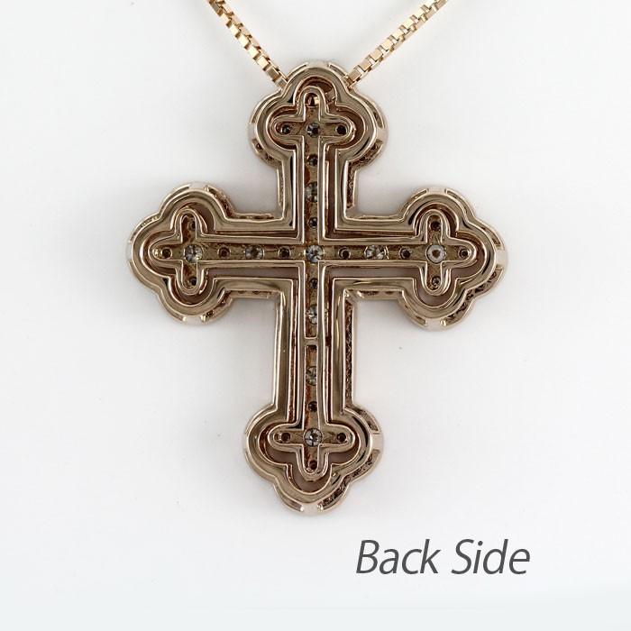 クロス ネックレス レディース ダイヤモンド ピンクゴールド 18k ペンダント 十字架 アンティーク k18 PG 誕生日 プレゼント ギフト 母の日 爆買 |  | 03