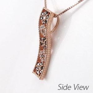ブラックダイヤモンド ネックレス ゴールド 18k ペンダント フラワー 花 ミル ブラックダイヤ 18金 誕生日 プレゼント 父の日の画像