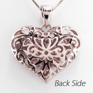 ハート ネックレス ダイヤモンド ゴールド 18k ペンダント アンティーク 透かし 18金 k18 PG 誕生日 プレゼント バレンタイン |  | 03