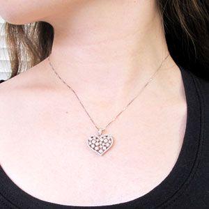 ハート ネックレス ダイヤモンド ゴールド 18k ペンダント アンティーク 透かし 18金 k18 PG 誕生日 プレゼント バレンタイン |  | 04