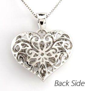 ネックレス レディース ハートダイヤモンド プラチナ 900 ペンダント アンティーク 透かし 誕生日 プレゼント バレンタイン |  | 03