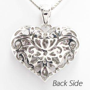 ネックレス レディース ハートダイヤモンド プラチナ 900 ピンクサファイア ペンダント 透かし 誕生日 プレゼント バレンタイン |  | 03