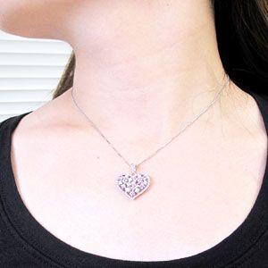 ネックレス レディース ハートダイヤモンド プラチナ 900 ピンクサファイア ペンダント 透かし 誕生日 プレゼント バレンタイン |  | 04