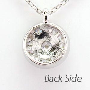 ダイヤモンド ネックレス レディース ゴールド 18k ペンダント アンティーク ミル 18金 k18 誕生日 プレゼント 父の日の画像