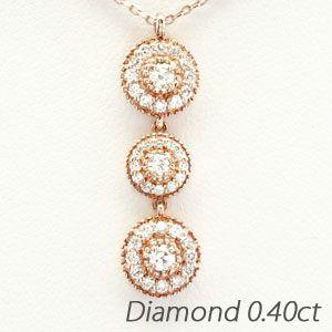 ネックレス ダイヤモンド ゴールド 18k ペンダント ミル 18金揺れる