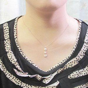 ネックレス ダイヤモンド ゴールド 18k ペンダント ミル 18金揺れる