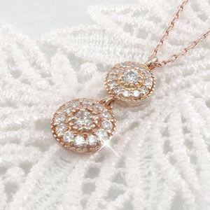ダイヤモンド ネックレス レディース ゴールド 18k ペンダント ミル 18金揺れる 誕生日 プレゼント 母の日 |  | 01