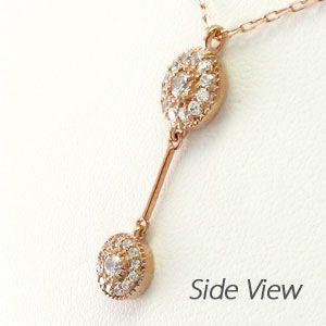 ダイヤモンド ネックレス レディース ゴールド 18k ペンダント アンティーク ミル 18金 k18 PG揺れる 誕生日 プレゼント 母の日 爆買 |  | 02