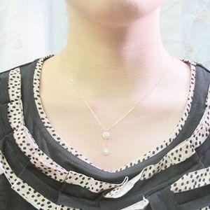 ダイヤモンド ネックレス レディース ゴールド 18k ペンダント アンティーク ミル 18金 k18 YG揺れる 誕生日 プレゼント 父の日の画像