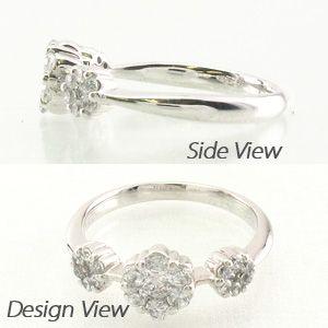 リング 指輪 レディース ダイヤモンド ミステリー フラワー プラチナ 900 0.50ct 父の日の画像