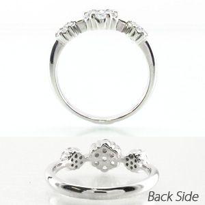 リング 指輪 レディース ダイヤモンド ミステリー フラワー プラチナ 900 0.50ct 父の日の画像
