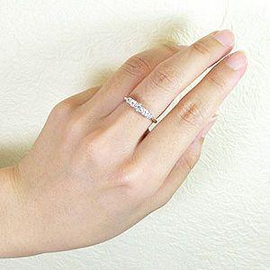 エタニティリング ダイヤモンド ハーフ 指輪 5石 プラチナ 900 SIクラス 0.50ct 父の日の画像