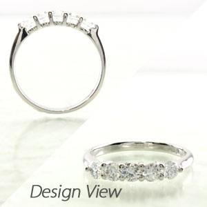 エタニティリング ダイヤモンド ゴールド 指輪 10k ハーフ 10金 K10 0.50ct 父の日の画像