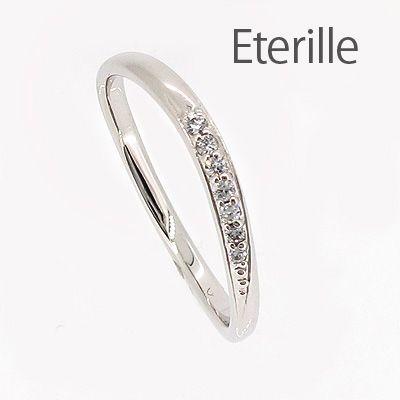 リング 指輪 レディース ダイヤモンド ウェーブ プラチナ 900｜eterille