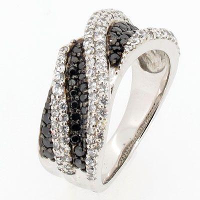 パヴェリング 指輪 ダイヤモンド メンズ ゴールド 18k ブラックダイヤ