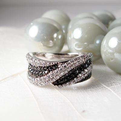 パヴェリング 指輪 ダイヤモンド メンズ ゴールド 18k ブラックダイヤ
