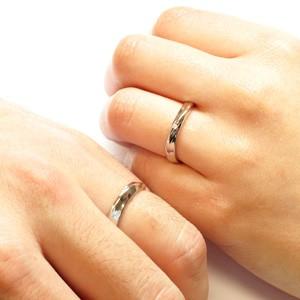 ペアリング ゴールド 10k ダイヤモンド 指輪 結婚 マリッジ ウェーブ K10 父の日の画像