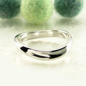 リング メンズ 指輪 マリッジ 結婚 地金 ウェーブ プラチナ 900 父の日の画像