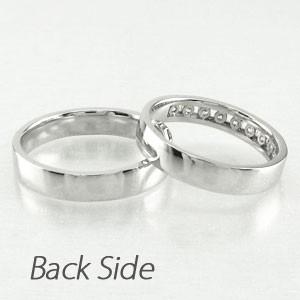 ペアリング ゴールド 10k ダイヤモンド 指輪 マリッジ 結婚 スイート 10 10金 K10 父の日の画像