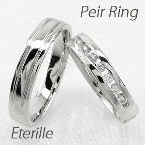ペアリング ゴールド 18k ダイヤモンド 指輪 マリッジ 結婚 スイート 10 18金 k18 父の日