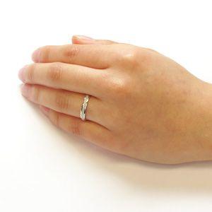 ダイヤモンドリング アンティーク ミル プラチナ 900 マリッジ結婚指輪 父の日の画像