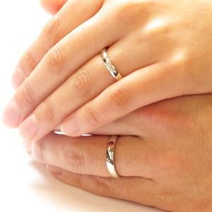ペアリング ゴールド 10k ダイヤモンド 指輪 マリッジ 結婚 ハート K10 父の日の画像