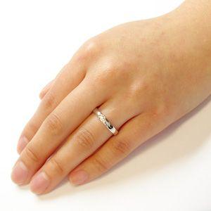 ダイヤモンドリング 甲丸 ハート 地金 プラチナ 900 マリッジ結婚指輪 父の日の画像