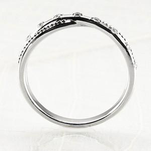 リング 指輪 ゴールド 10k ダイヤモンド アンティーク ミル クロス K10 マリッジ結婚 レディース 父の日の画像